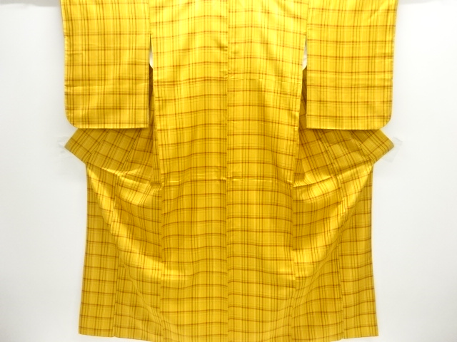 JAPANESE KIMONO / YONEZAWA KIHACHIJO / WOVEN GRID